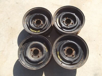 RUEDAS ACERO 5 TACOS 5x5 5on5 llantas 15" usadas 1975 pontiac Foto 1 de 4