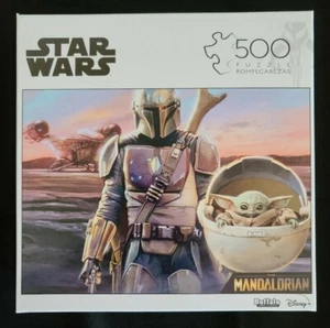 Buffalo 500 Piece Puzzle The Mandalorian Puzzle Baby Yoda The Child Star Wars - Picture 1 of 2