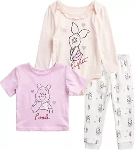 Disney ☆ Baby Girls' Winnie the Pooh and Piglet Pants Set ☆ 0-24 Months - Picture 1 of 5