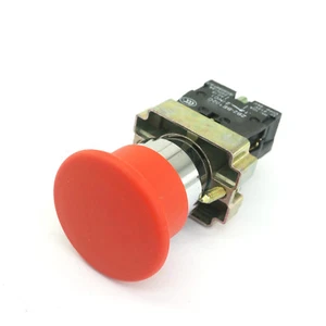 Interruptor pulsador rojo cabeza de hongo momentáneo XB2BC42C 1 NO reemplaza al tele - Imagen 1 de 4