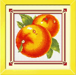 Monalisa 14CT cross stitch kits "Orange"-29cm*29cm - Picture 1 of 1