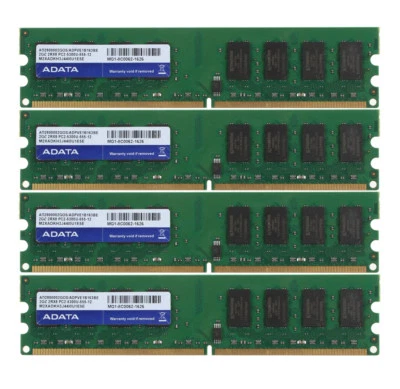 ADATA 8GB 4X2GB PC2-5300 DDR2 667Mhz 240Pin Desktop Memory For Dell OptiPlex 755 - Image 1 of 4