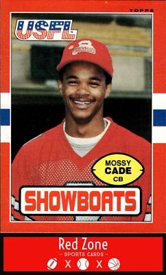 1985 Topps USFL - #67 Mossy Cade NM/NM+ Set Break!. - Image 1 of 2