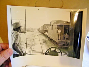 Railroads Illinois Central Caboose 2 Real Pictures 10"X8" - Picture 1 of 2