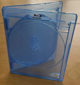 1 x Housse Blu-ray | 14 mm | Housse vide pour 6 disques | Bleu | Keep Case - Photo 1/5