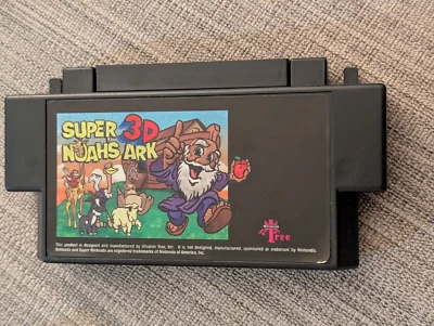 Super 3D Noah's Ark (Super Nintendo SNES, 1994) Wisdom Tree Cart Only AUTHENTIC - Image 1 of 4