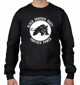 Black Panther Peoples Party Men's Sweatshirt Jumper - Malcolm X - Picture 1 of 1