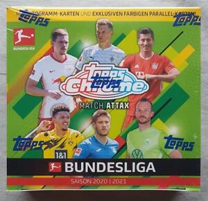 Topps Chrome Match Attax Bundesliga Soccer Box Football 2020-21
