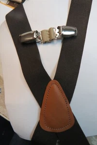 Tirantes de material elástico fuerte para hombre con dos clips resistentes, hechos en EE. UU. - Imagen 1 de 1