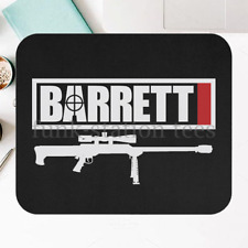 BARRETT Ammunition Guns Firearms Logo Black Mouse Pad Desk Mat Gaming Mouse Pad