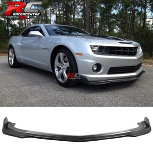Fit 10-13 Chevy Camaro V8 SS V2 Style Front Bumper Lip Splitter Matte Black PP - Picture 1 of 7