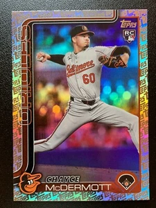 2025 Topps Chayce McDermott RC #112 Foil Pattern – Orioles Rookie Parallel - Picture 1 of 2
