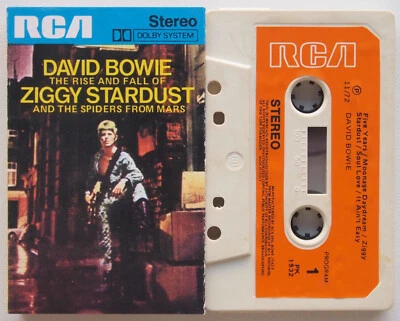 DAVID BOWIE - ZIGGY STARDUST (RCA PK1932) 1970s ITALY CASSETTE TAPE ORANGE LABEL - Image 1 of 3
