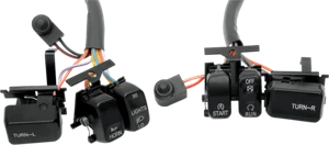 DRAG SPECIALTIES H18-0335B SWITCH KIT BLACK HARLEY FXCWC 1584 ROCKER C 2009 - Bild 1 von 1