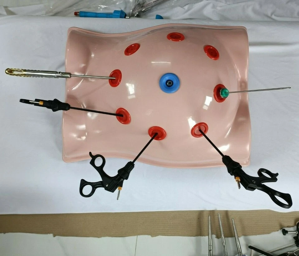 Endo Trainer Simulador Caja Kit de Entrenamiento Modelo Instrumentos Laparoscópicos Set 9 Piezas Foto 1 de 4