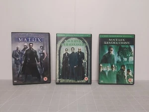 The Matrix (DVD bundle) Reloaded/Revolutions Trilogy 3 X DVD Movies - Imagen 1 de 2