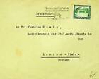 GERMANY 1930's 5+3pf W/ INTL LEIPZIG MESSE CACHET ON COVER FROM STADT TO LANDAU