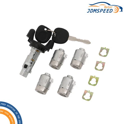 Ignition & 4 Door Lock Cylinders 2 Keys fit for Chevy Express GMC Savana 02-07 - Image 1 of 4
