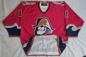 VTG  RARE MADE CANADA SP MILWAUKEE ADMIRALS #11 MORO  HOCKEY GAME JERSEY SIZE 56 - Picture 1 of 11