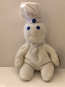 PILLSBURY DOUGH BOY BEANIE STUFFED TOY ABOUT 8 INCHES TALL FROM 1997 - Picture 1 of 4