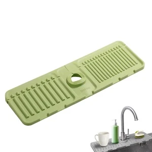Faucet Mat for Kitchen Sink - 2025 Upgraded Premium Silicone Splash Guard wit... - Picture 1 of 7