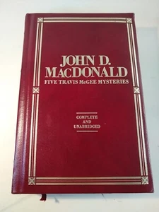 1985 John D. MacDonald 5 Travis McGee Mysteries Longmeadow Press Bonded Leather - Bild 1 von 5