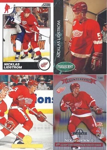 Nicklas Lidstrom 1992-93 Parkhurst 1994-95 Leaf 1996-97 Limited 2010-11 Score (4 - Picture 1 of 1
