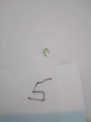 1 einzelner echter Peridot oval geschliffen ca 2,9x3,9mm Pakistan oval facet nr5 - Bild 1 von 4