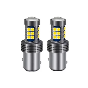 2x White 1157 BAY15D 21W/5W 27SMD 3030 LED HD Lens Angle Error-Free Lamp Bulbs - Picture 1 of 1