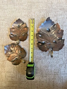 Coppercraft Guild, Set of 3 Copper Leaf Display Dishes Taunton Mass. - Picture 1 of 6