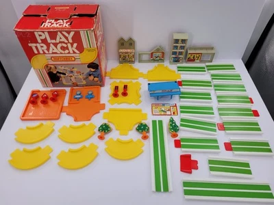 Vtg Matchbox Play Track Part Lot PL-2 Road Junctions Connector Shops Incomplete  - Image 1 of 4
