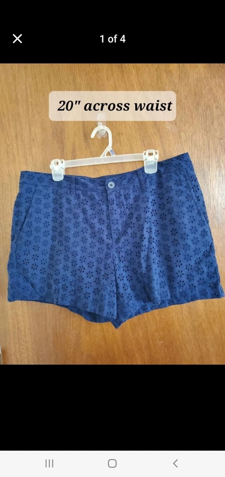 PANTALONES CORTOS MUJER FADED GLORY AZUL TALLA 16 ENTREPIERNA 4" Foto 1 de 1