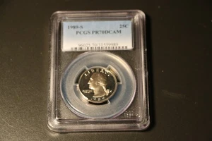 1989-S Washington Quarter PCGS PR70DCAM - Picture 1 of 2