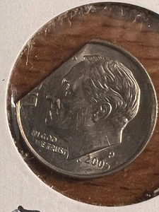 2005 Roosvelt Dime CLIPPED STRAIGHT CLIP - Picture 1 of 5