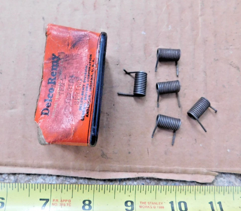 5 NOS DELCO-REMY GENERATOR BRUSH SPRINGS 1940-58 CHEVY 1940-51 BUICK - Image 1 of 1