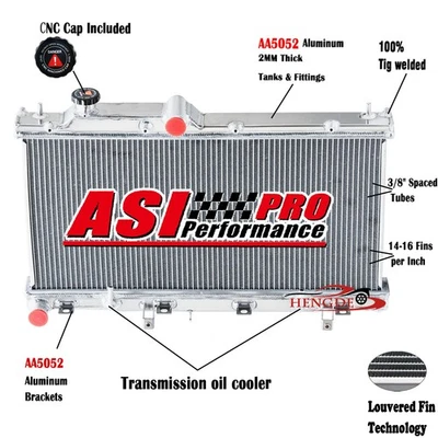 2-Row Aluminum Radiator For 09-13 2010 Subaru Forester 2005-2014 Legacy CU13092 - Image 1 of 4