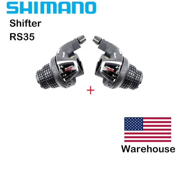 Shimano RevoShift RS35 Twist Grip Shifter -3/6/7/18/21 Speed MTB Bike Shifters - Image 1 of 1