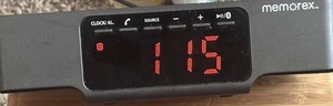 Memorex Bluetooth Clock Radio w/Wireless Charging On Top MCBQ618B NO ADAPTER - Picture 1 of 10