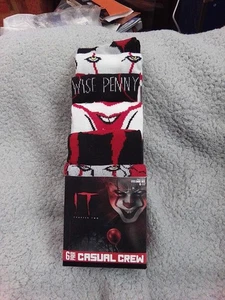 IT Socks Pennywise Chapter Two Casual Crew 6 Pairs Shoe Size 8-12 - Picture 1 of 2