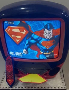 Superman CRT TV 13” Inch RARE Tested Working With Remote Control. See Video - Picture 1 of 10