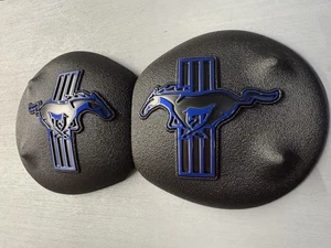 05-14 Mustang Strut Tower Covers (pony Tribar) Msg Me What Color Logo You Prefer - Picture 1 of 18