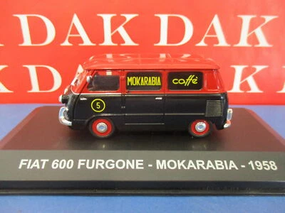 Die cast 1/43 Modellino Fiat 600 Furgone Caffè Mokarabia 1958 - Immagine 1 di 4