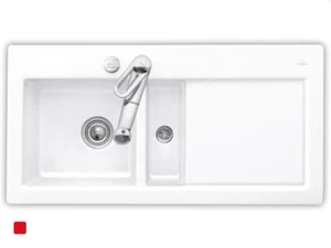 Villeroy & Boch Subway 60 Weiß (alpin) Keramik-Spülbecken Auflagespüle Küche - Bild 1 von 7