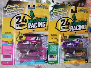Johnny Lightning 24hrs Lemons 1998 Honda Civic 1:64 Diecast LOT OF 2 NEW - Picture 1 of 10