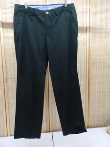 Women's Dockers Size 12M Flat Front Dark Green Straight Leg Pants - Picture 1 of 5