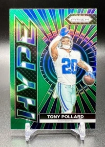2023 Panini Prizm TONY POLLARD Hype Green Parallel Prizm #H-11 Dallas Cowboys - Picture 1 of 2