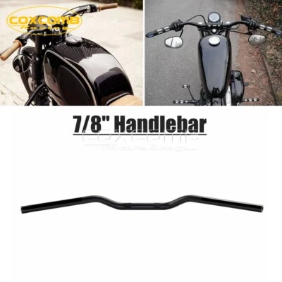Motorcycle 7/8" Handlebar For Yamaha Kawasaki Harley Chopper Bobber Crusier BMW Foto 1 de 4