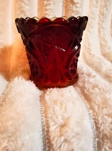 Kemple Glass 1960's Yutec Pattern Amberina Vintage Toothpick Holder #122  - Picture 1 of 5