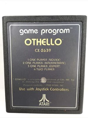 OTHELLO Atari 2600 Game Cartridge CX2639 Tested & Working Black Label - Image 1 of 4