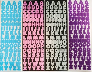 Sandylion RaRe Fuzzy ALPHABETS Scrapbooking Stickers. Rare Retired Designs. - Picture 1 of 5